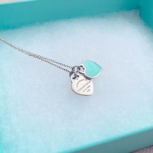 Tiffany & Co. Double Heart Necklace